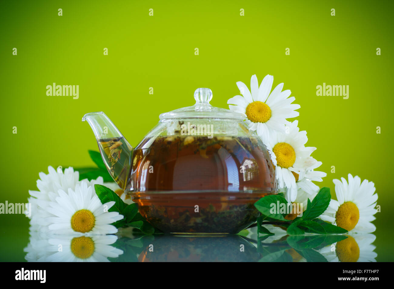 Kamillentee Stockfoto