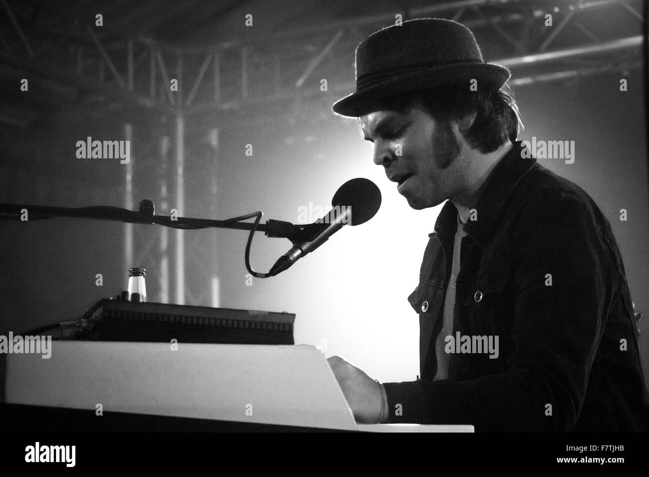 Gaz Coombes live an der Unabhängigkeit Festival Southampton 2015. Stockfoto