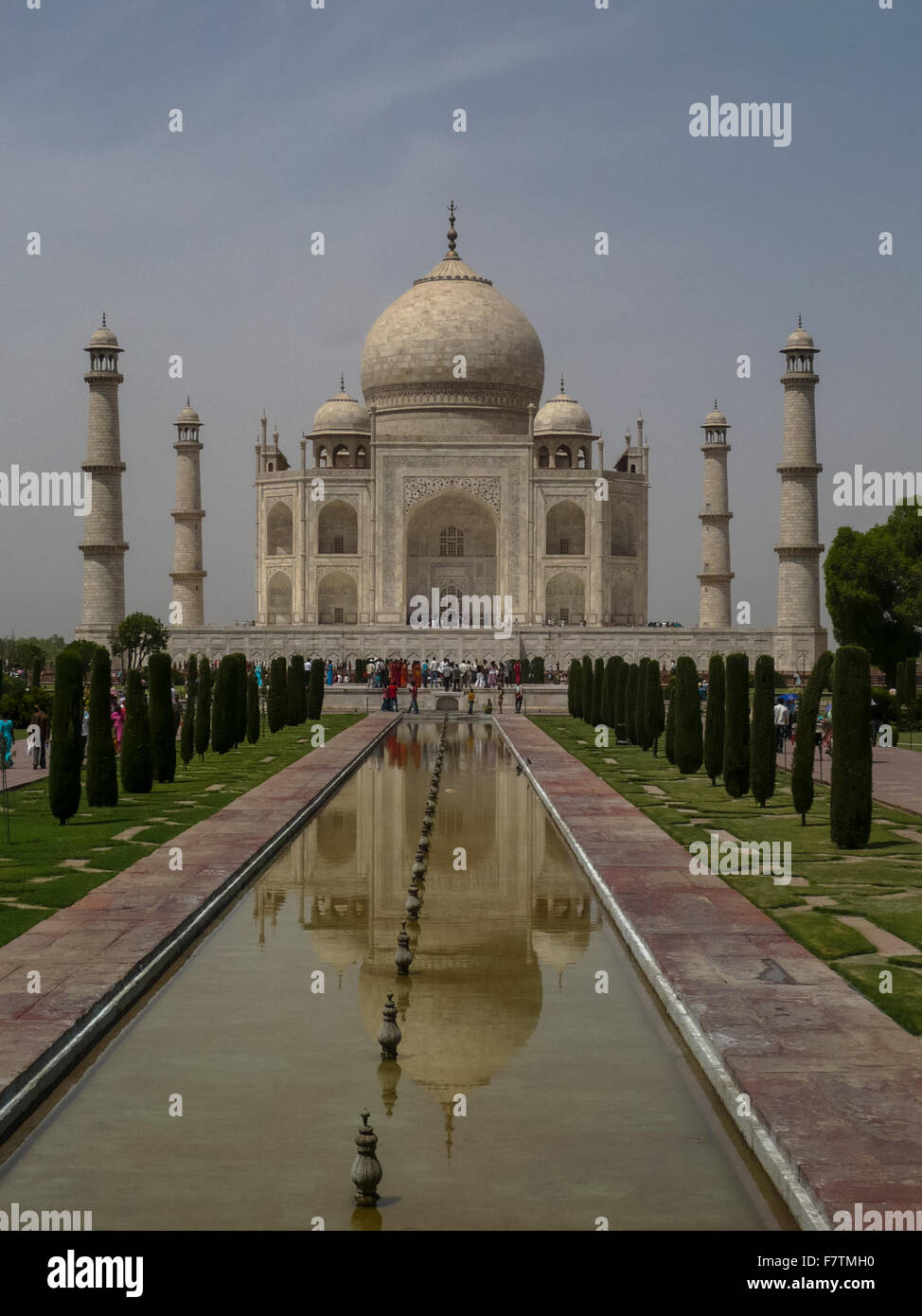 Taj Mahal von Shah Jahan in Agra Indien Stockfoto