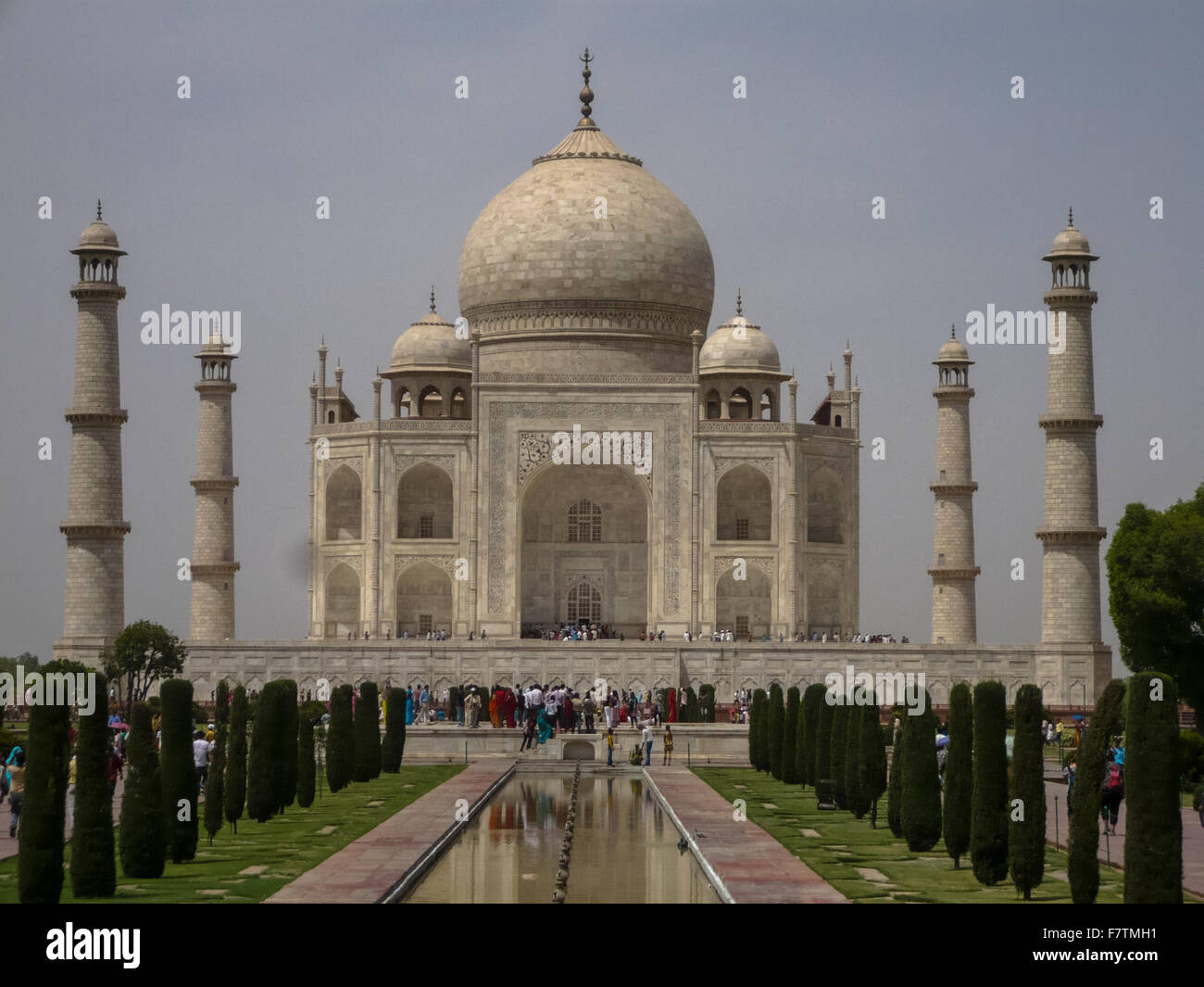 Taj Mahal von Shah Jahan in Agra Indien Stockfoto