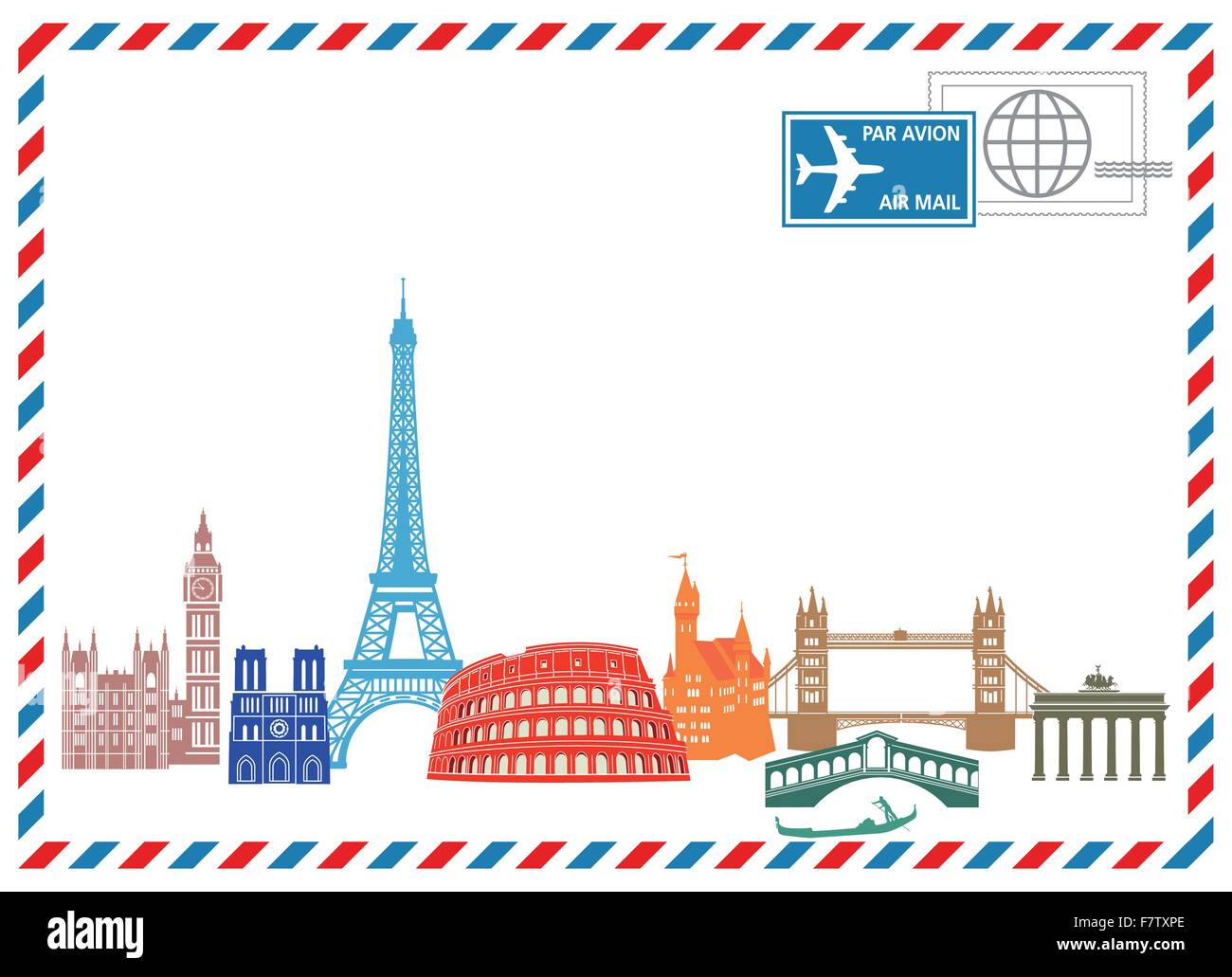 Reisen und schreiben Stock Vektor