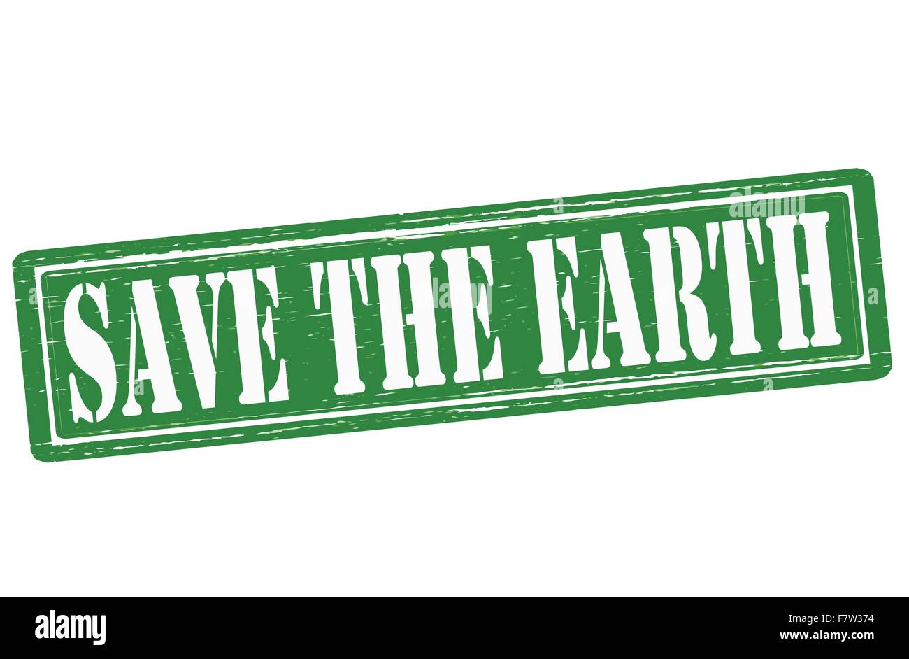 Die Erde retten Stock Vektor