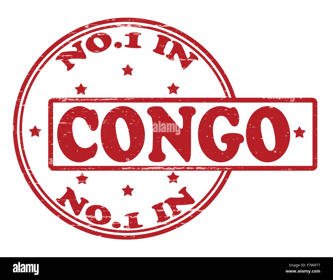 Niemand im Kongo Stock Vektor