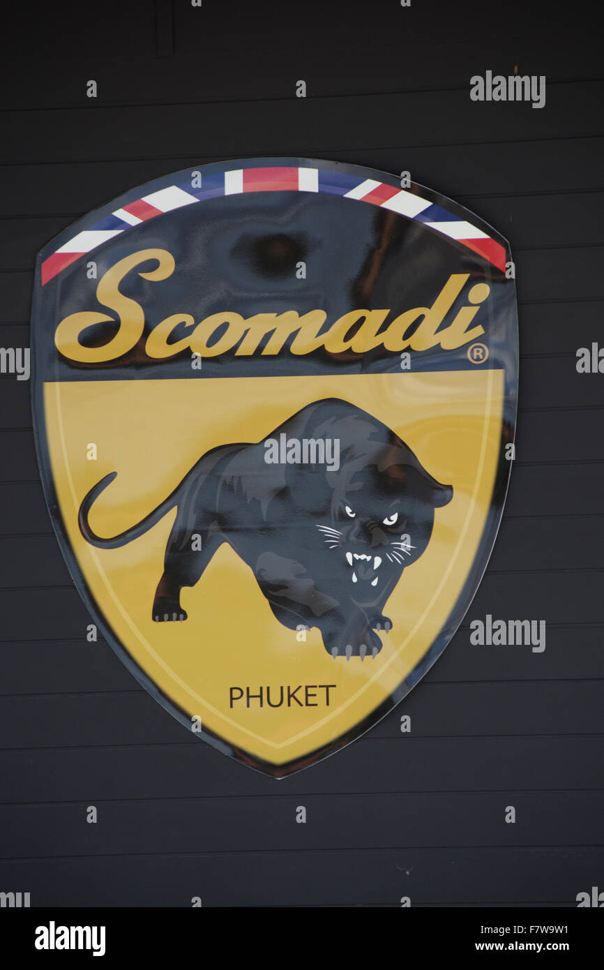 Firmenlogo, basierend auf bekannten Marken Stockfoto