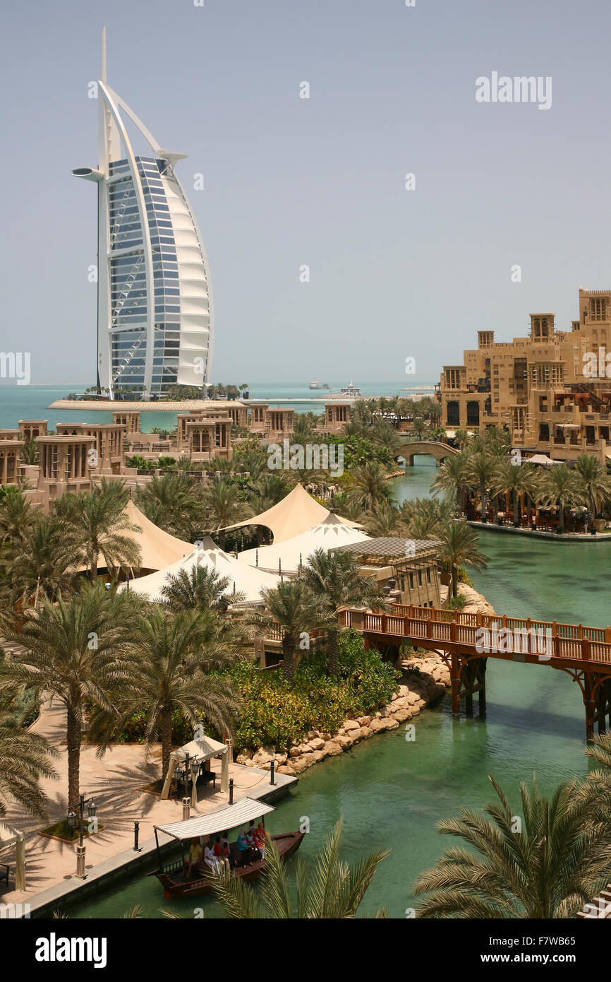 Burj al Arab Hotel Madinat Jumeirah Resort, Dubai, Vereinigte Arabische Emirate Stockfoto