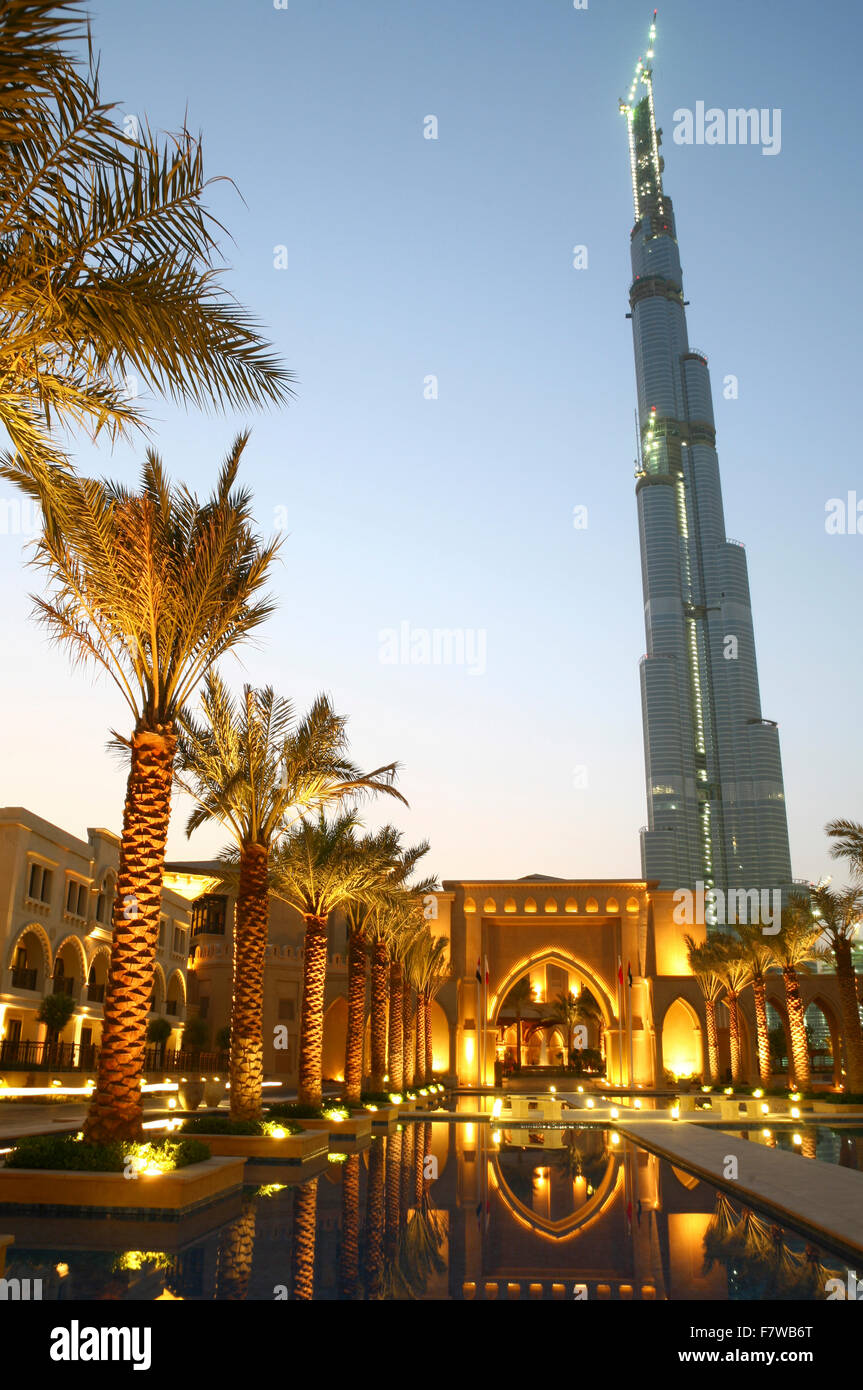 Das Palace Downtown Hotel, Dubai, Vereinigte Arabische Emirate Stockfoto