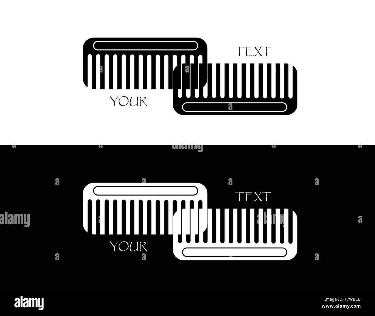 Satz von Kamm Stock Vektor