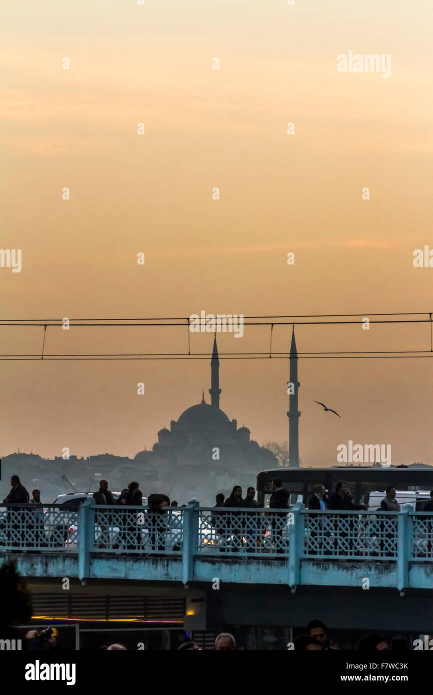 Sonnenuntergang in Istanbul, Türkei Stockfoto