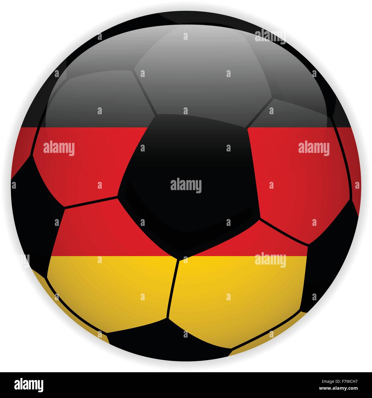 Deutschland Fahne Mit Fussball Ball Hintergrund Stock Vektorgrafik Alamy