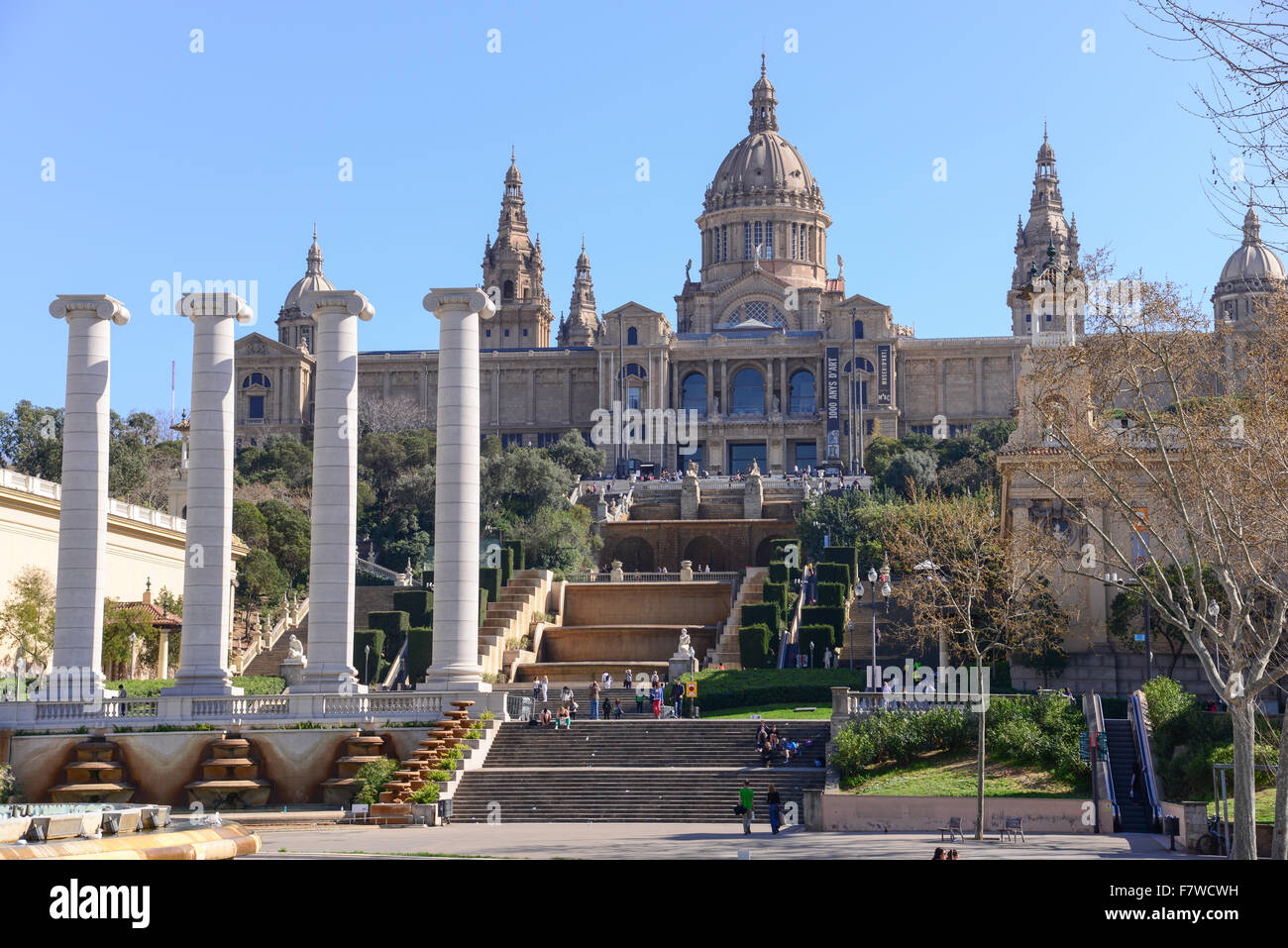 Museu Nacional d ' Art de Catalunya MNAC, Barcelona, Spanien Stockfoto
