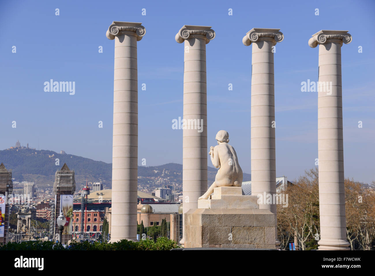 Museu Nacional d ' Art de Catalunya MNAC, Barcelona, Spanien Stockfoto