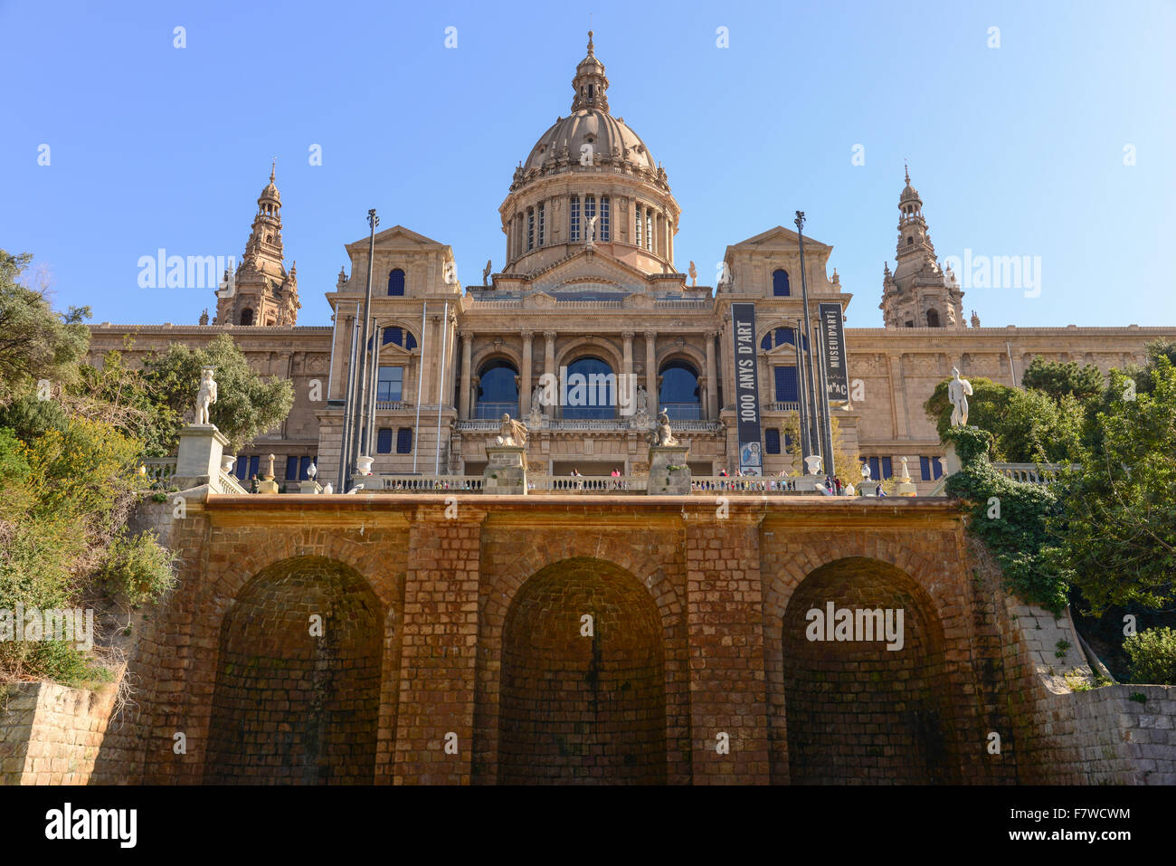 Museu Nacional d ' Art de Catalunya MNAC, Barcelona, Spanien Stockfoto