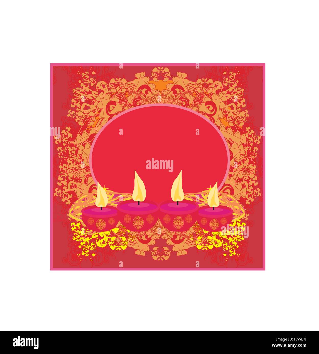 abstrakte Diwali feiern Hintergrund, Vektor-illustration Stock Vektor