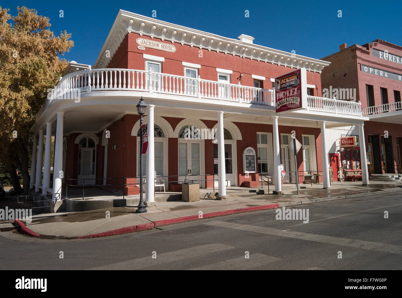 Jackson House Hotel, Eureka, Nevada, Vereinigte Staaten Stockfoto