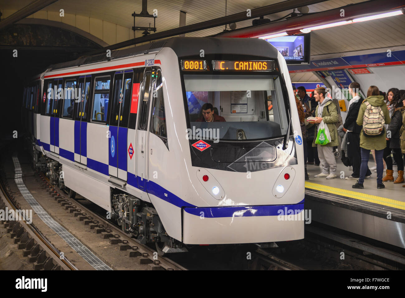 Metro in Madrid, Spanien Stockfoto