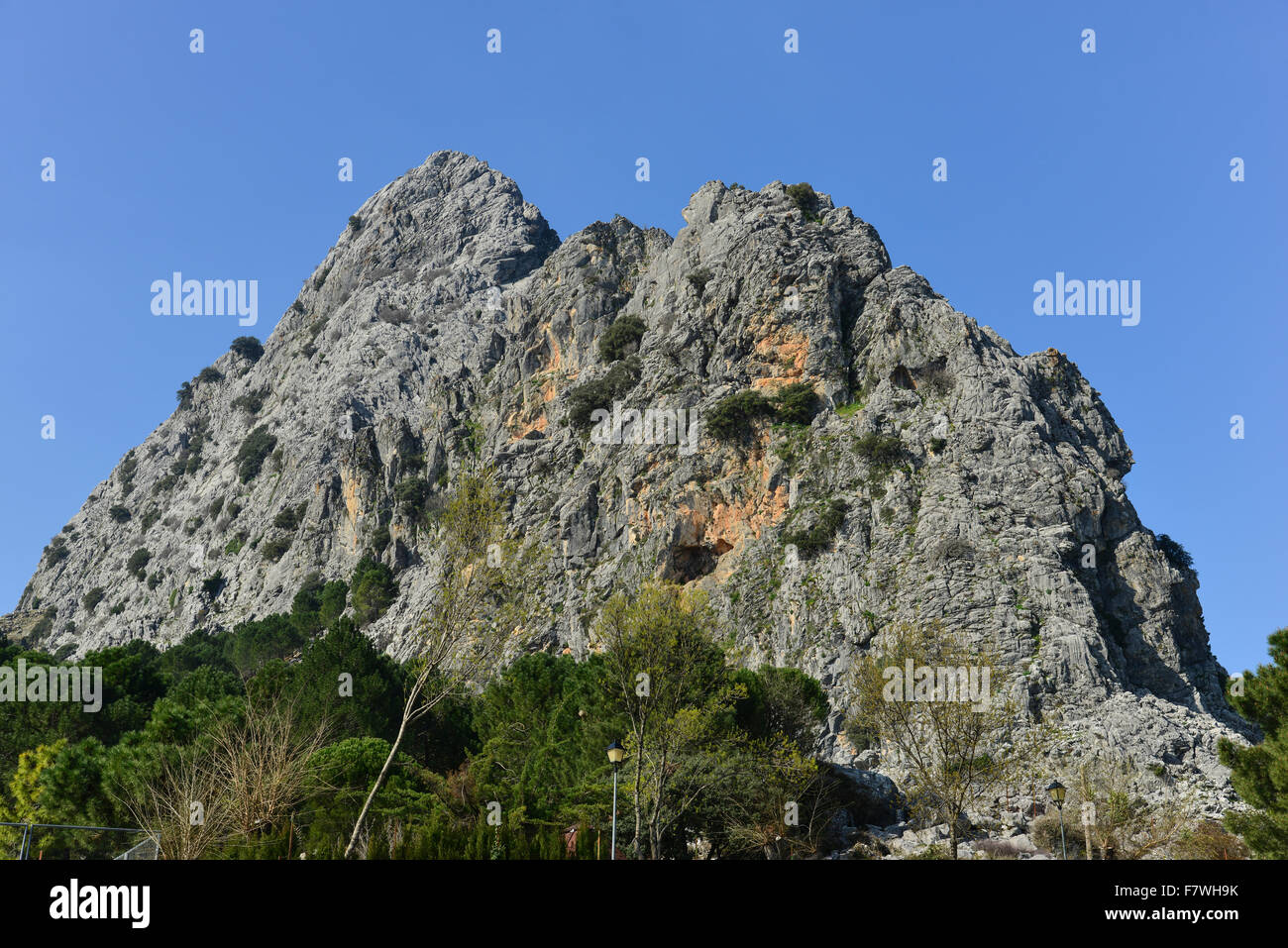 Rocky Mountain in Grazalema, Ronda, Spanien Stockfoto