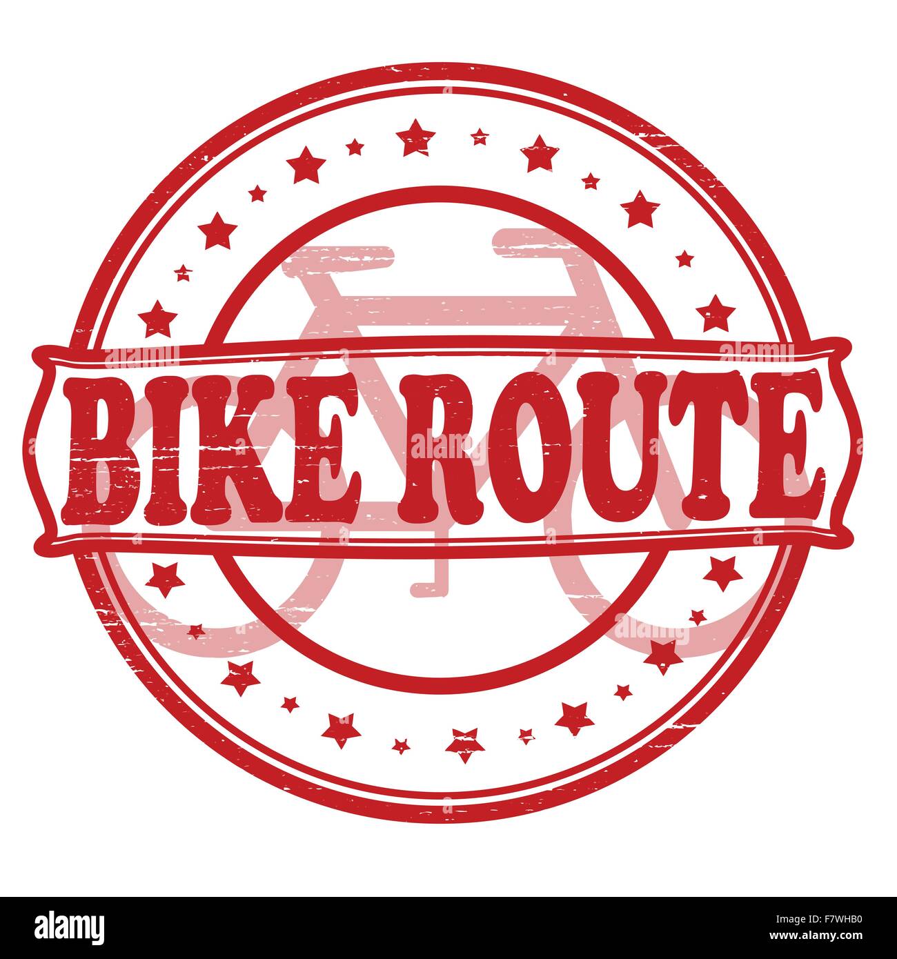 Bike-route Stock Vektor