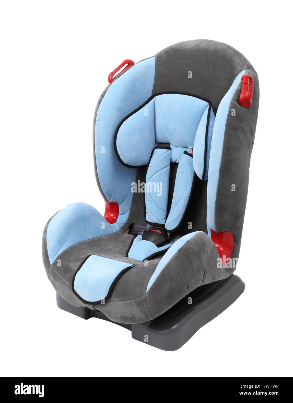 Baby-Autositz. Isoliert mit Beschneidungspfad. Stockfoto