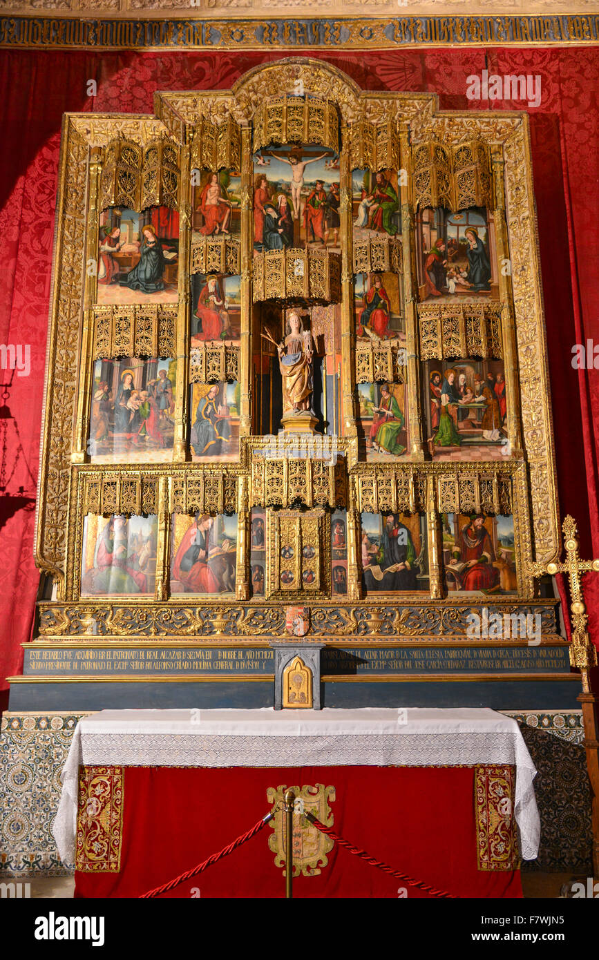 Innere des Alcazar de Segovia, Spanien Stockfoto