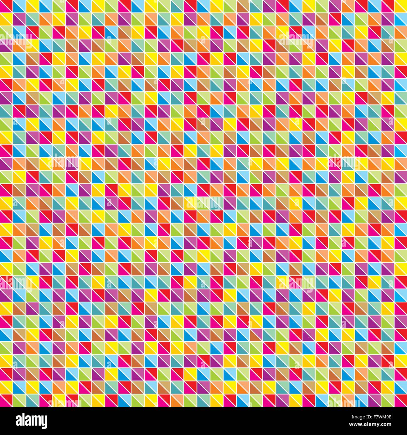 Multicolor Mosaik von Dreiecken Stock Vektor