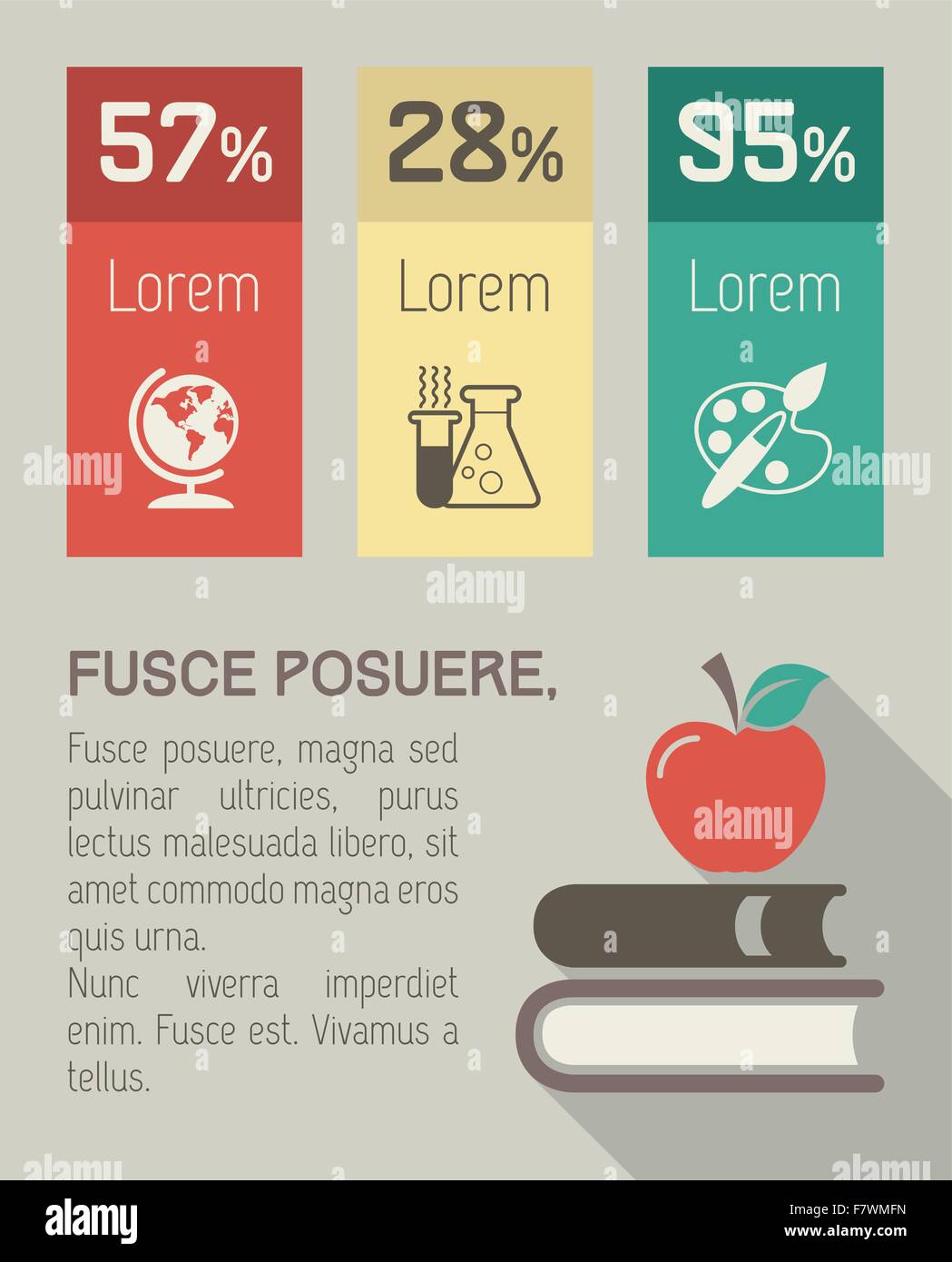 Bildung-Infografik-Element Stock Vektor