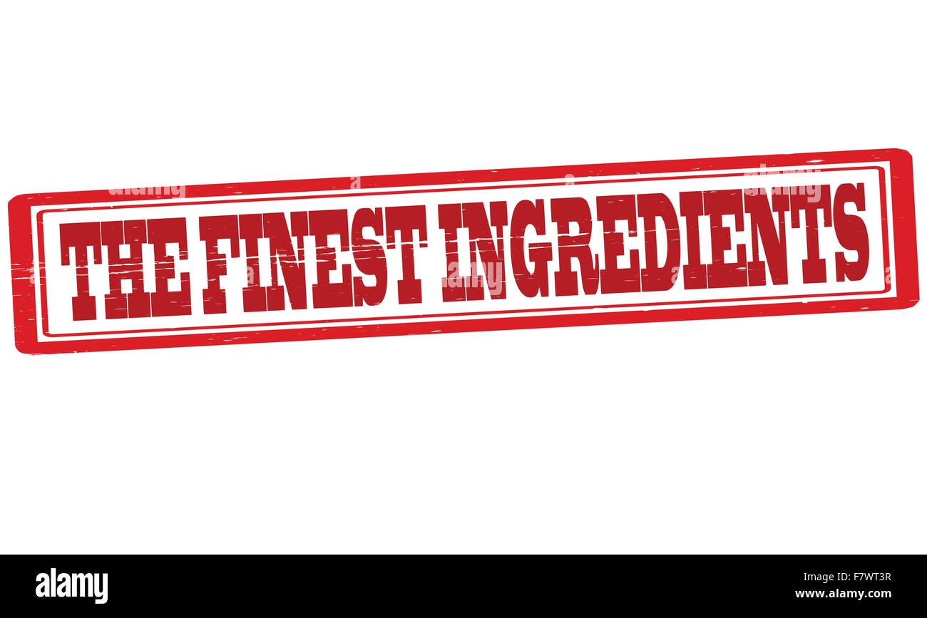 Die besten Zutaten Stock Vektor