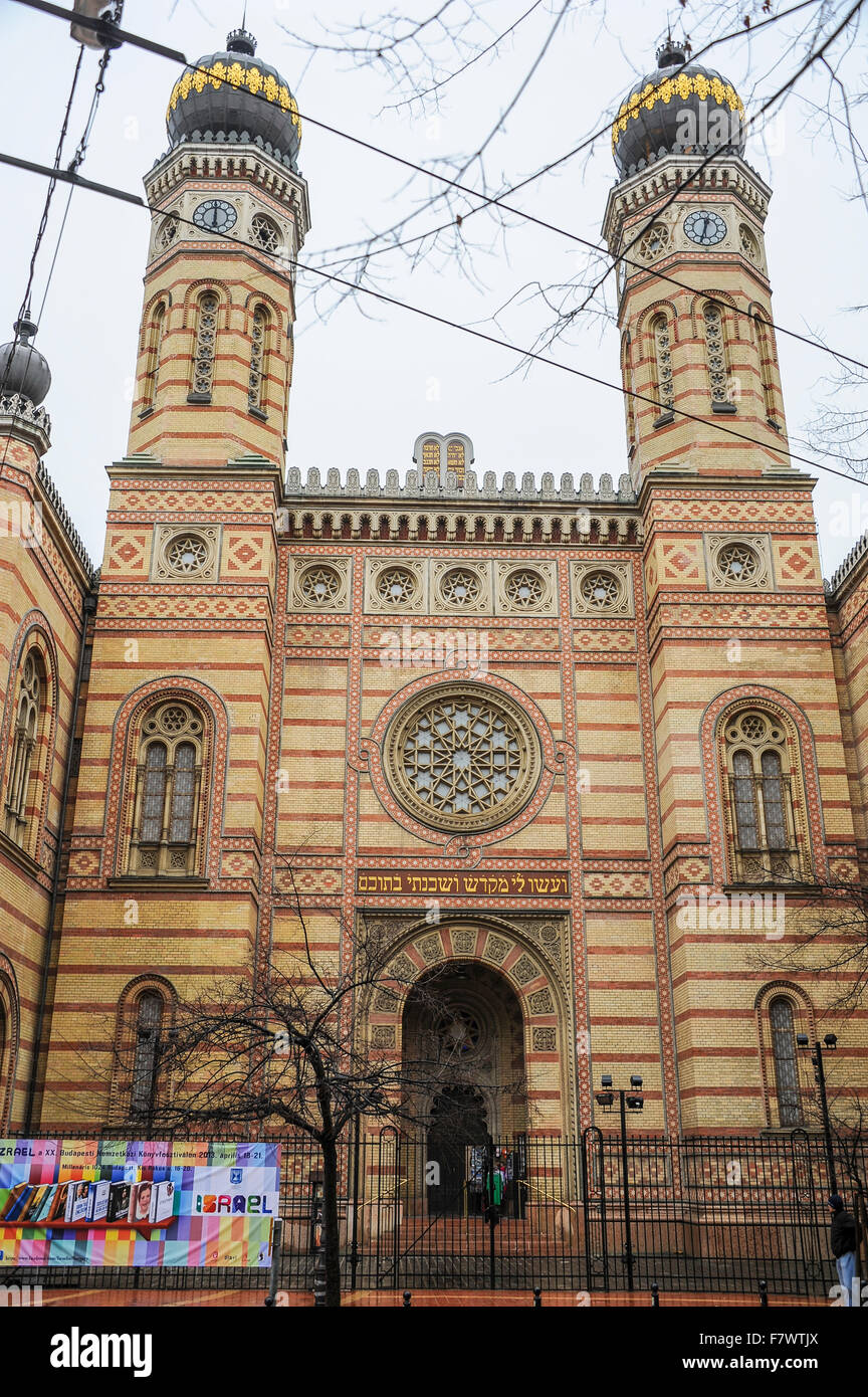 Dohány Straße Synagoge, Budapest, Ungarn Stockfoto