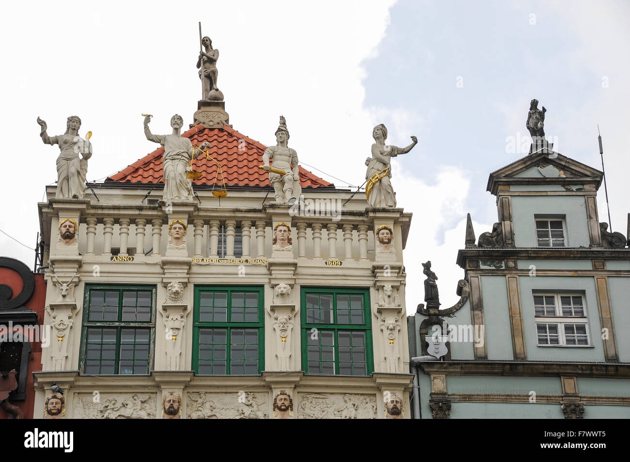 Goldenes Haus Danzig Polen Stockfoto Bild 90923509 Alamy