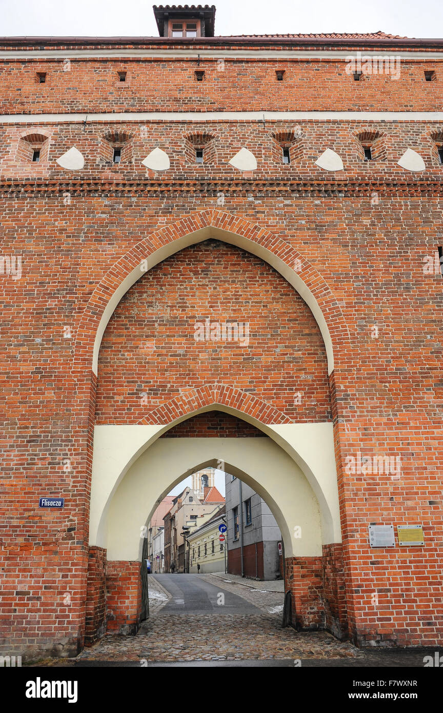 Altes Kloster Tor, Toruń, Polen Stockfoto