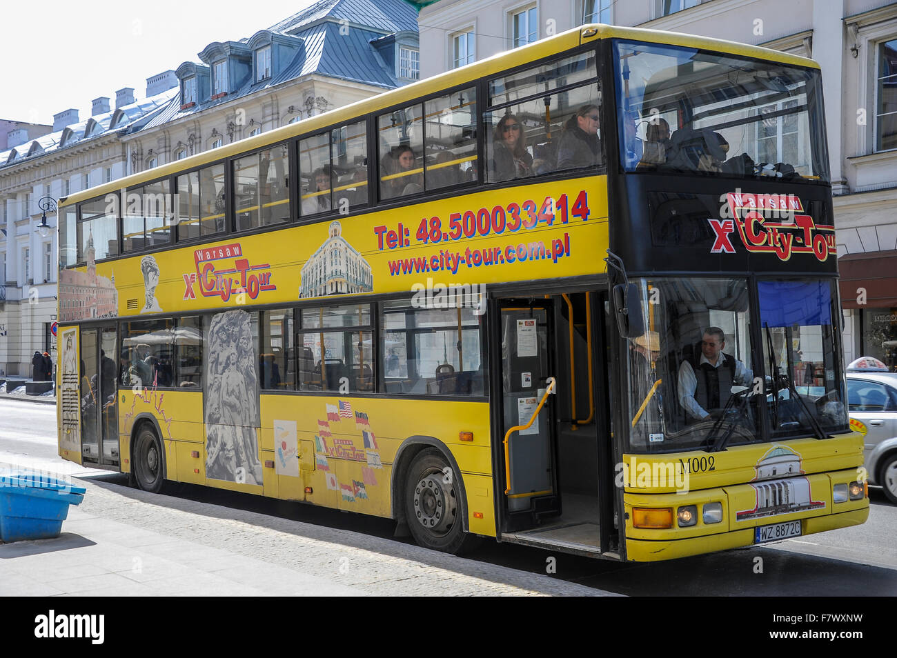 City Sightseeingbus, Warschau, Polen Stockfoto
