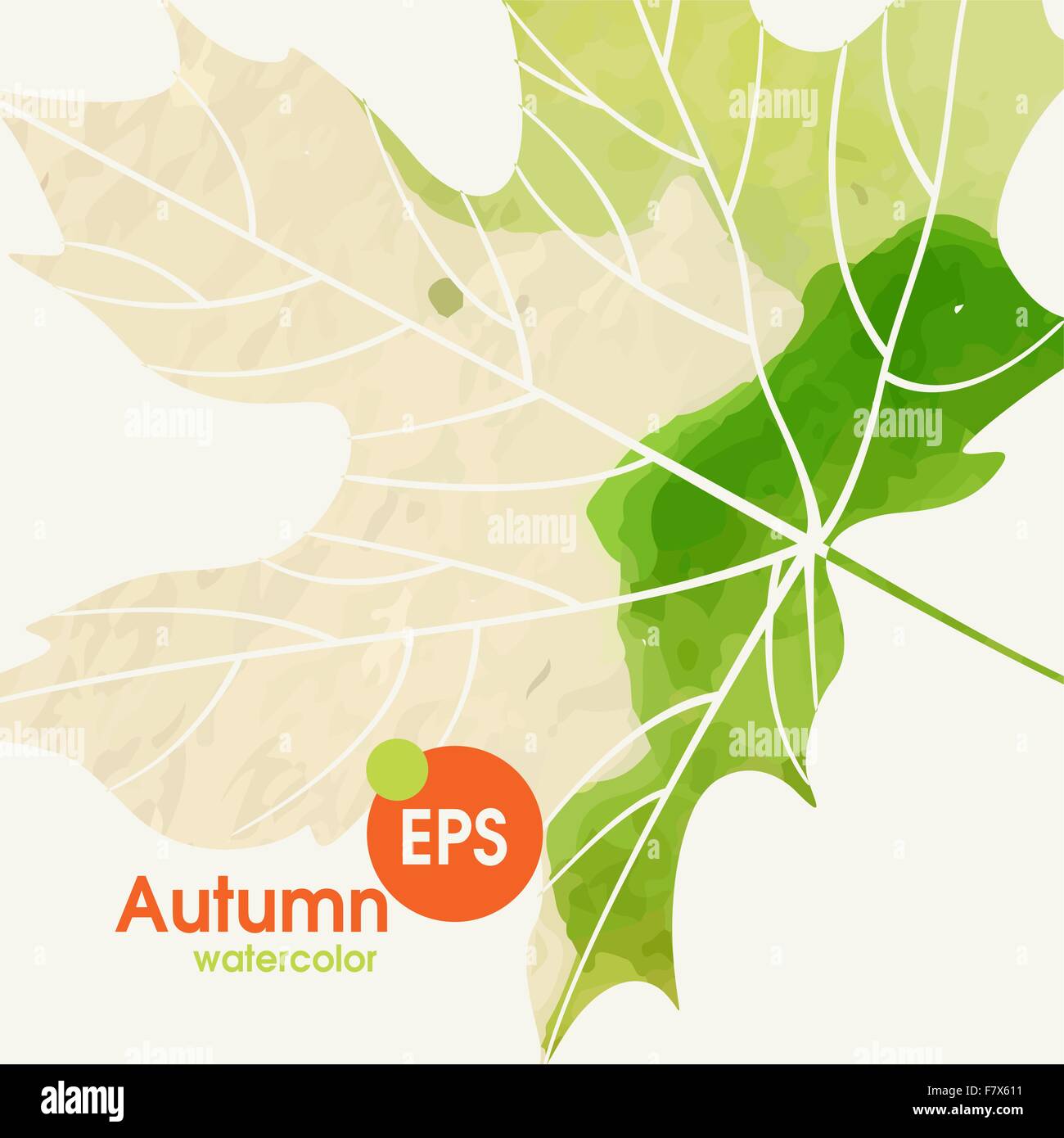 Einfach Herbst Hintergrund Stock Vektor