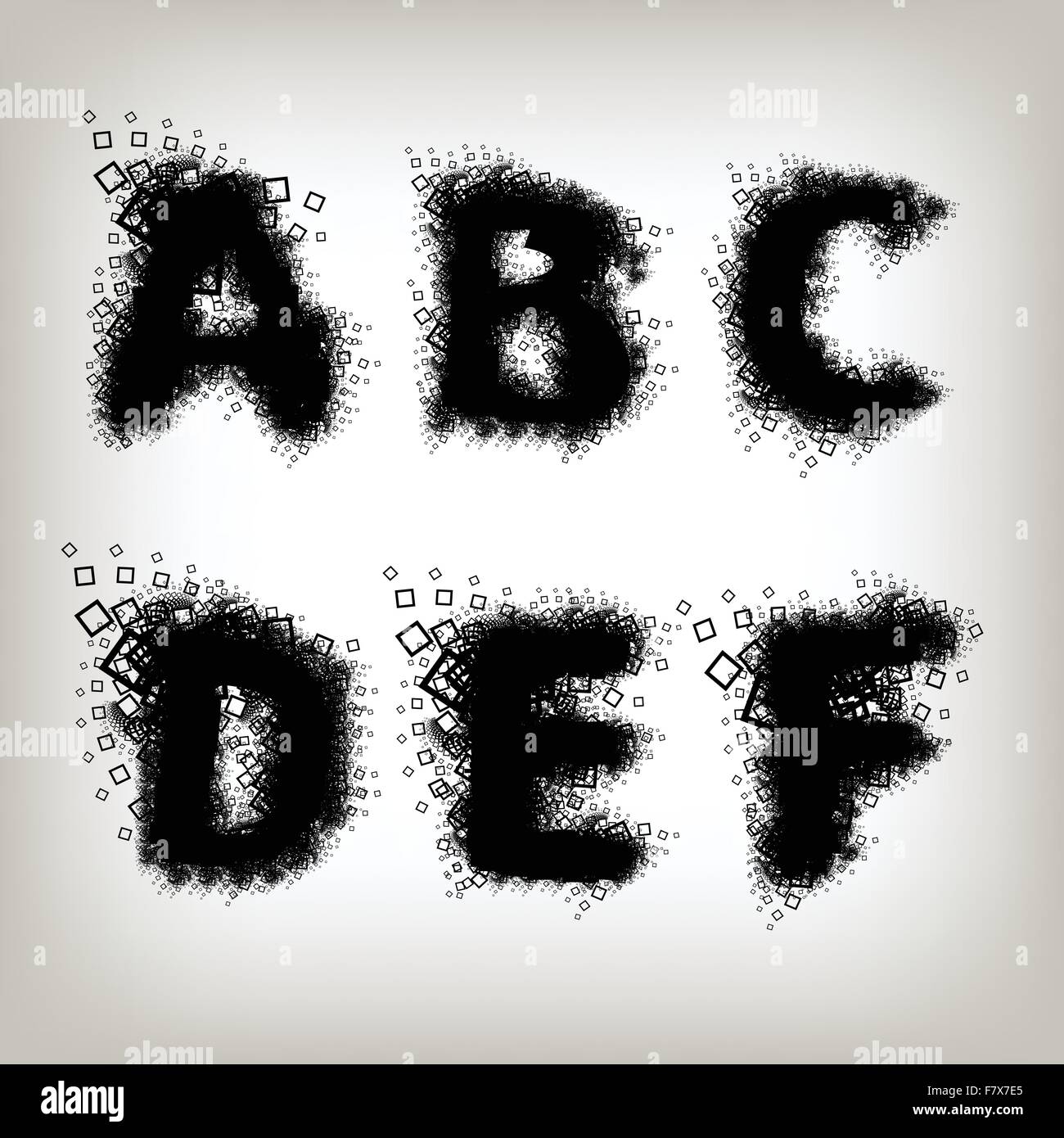 Alphabet Buchstaben set Stock Vektor