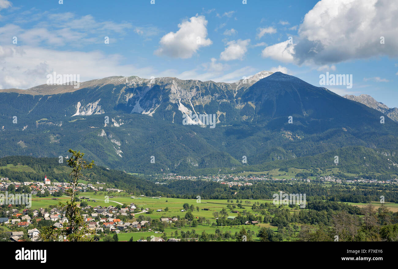 Alpen-Landschaft in Bled, Slowenien Stockfoto