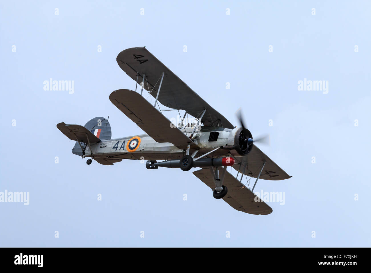 Die Fairey Swordfish-Anzeige auf der 2015 Southport Air Show Stockfoto