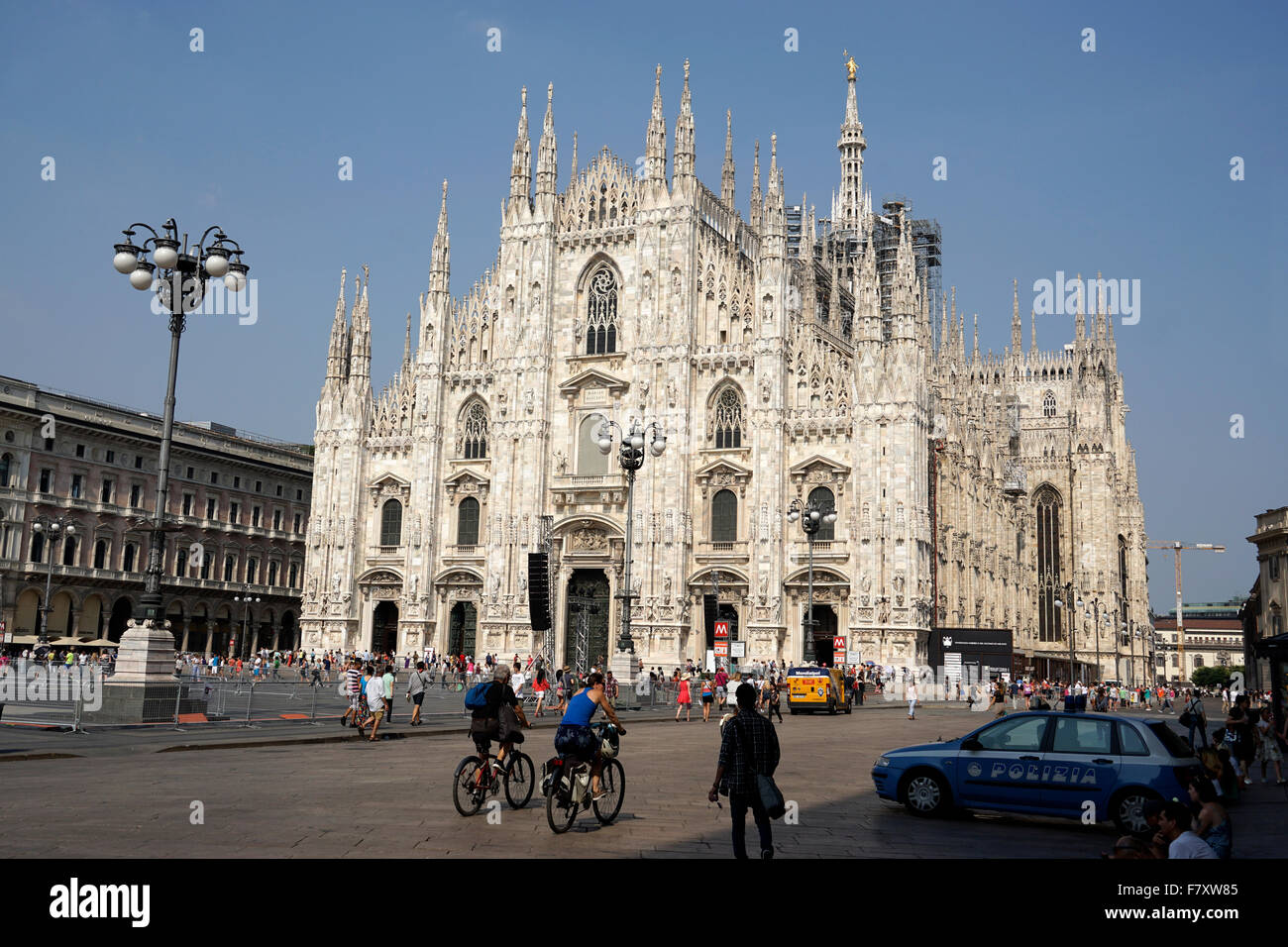 Duomo di Milano.Mailänder Dom auf dem Domplatz.Mailand.Lombardei.Italien Stockfoto