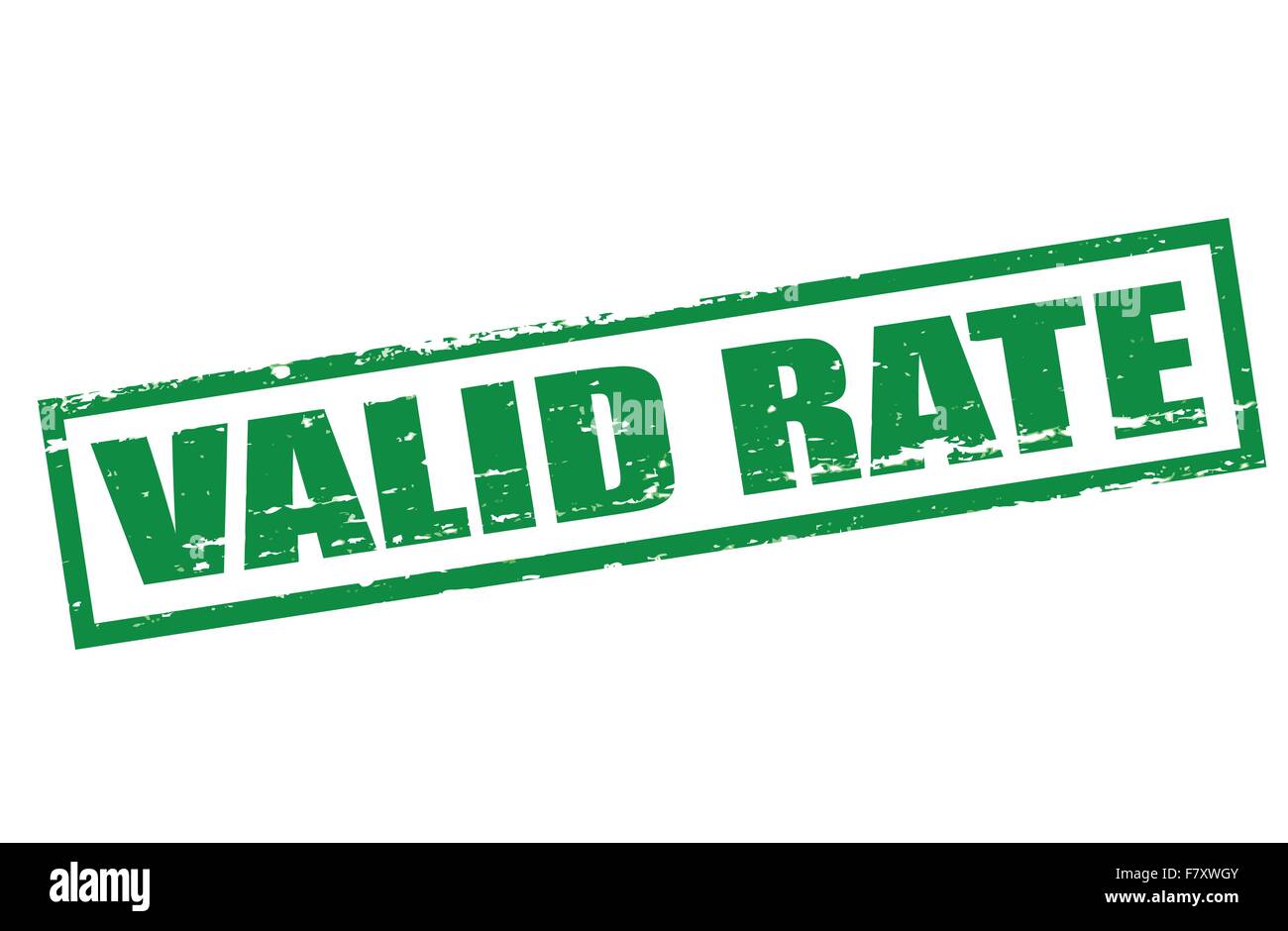 Gültigen Tarif Stock Vektor