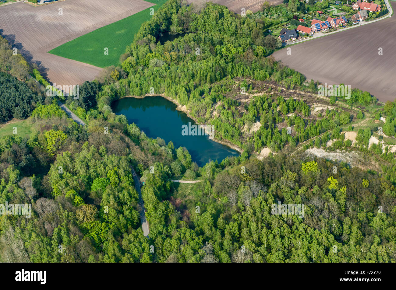 ausgegraben, See, Landkreis Vechta, Niedersachsen, Deutschland Stockfoto