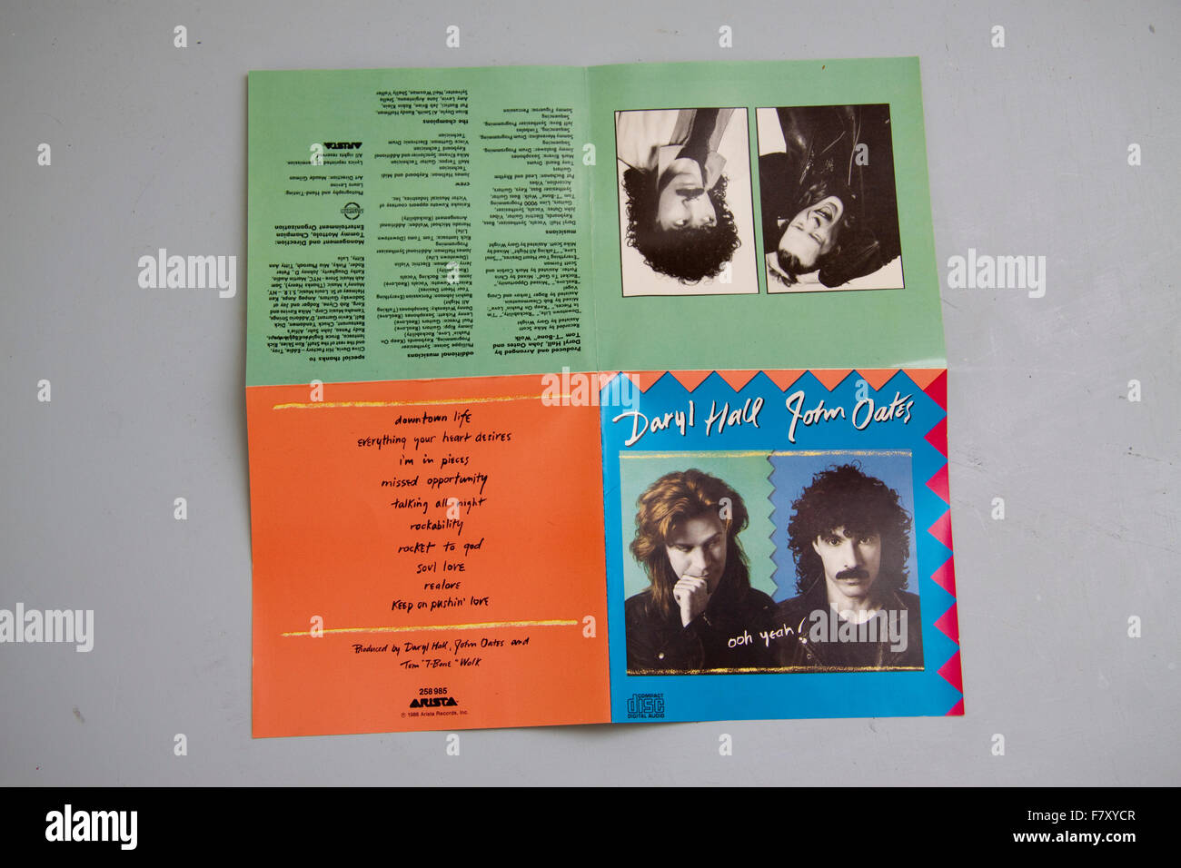 CD von Hall und Oates Album Ooh ja! Stockfoto