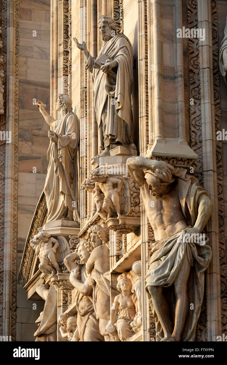 Duomo di Milano.Mailänder Dom auf dem Domplatz.Mailand.Lombardei.Italien Stockfoto