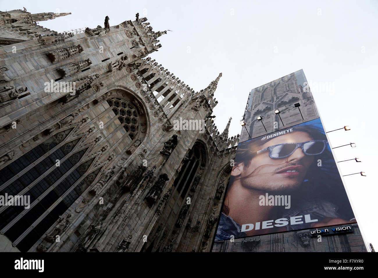 Duomo di Milano.Mailänder Dom auf dem Domplatz.Mailand.Lombardei.Italien Stockfoto