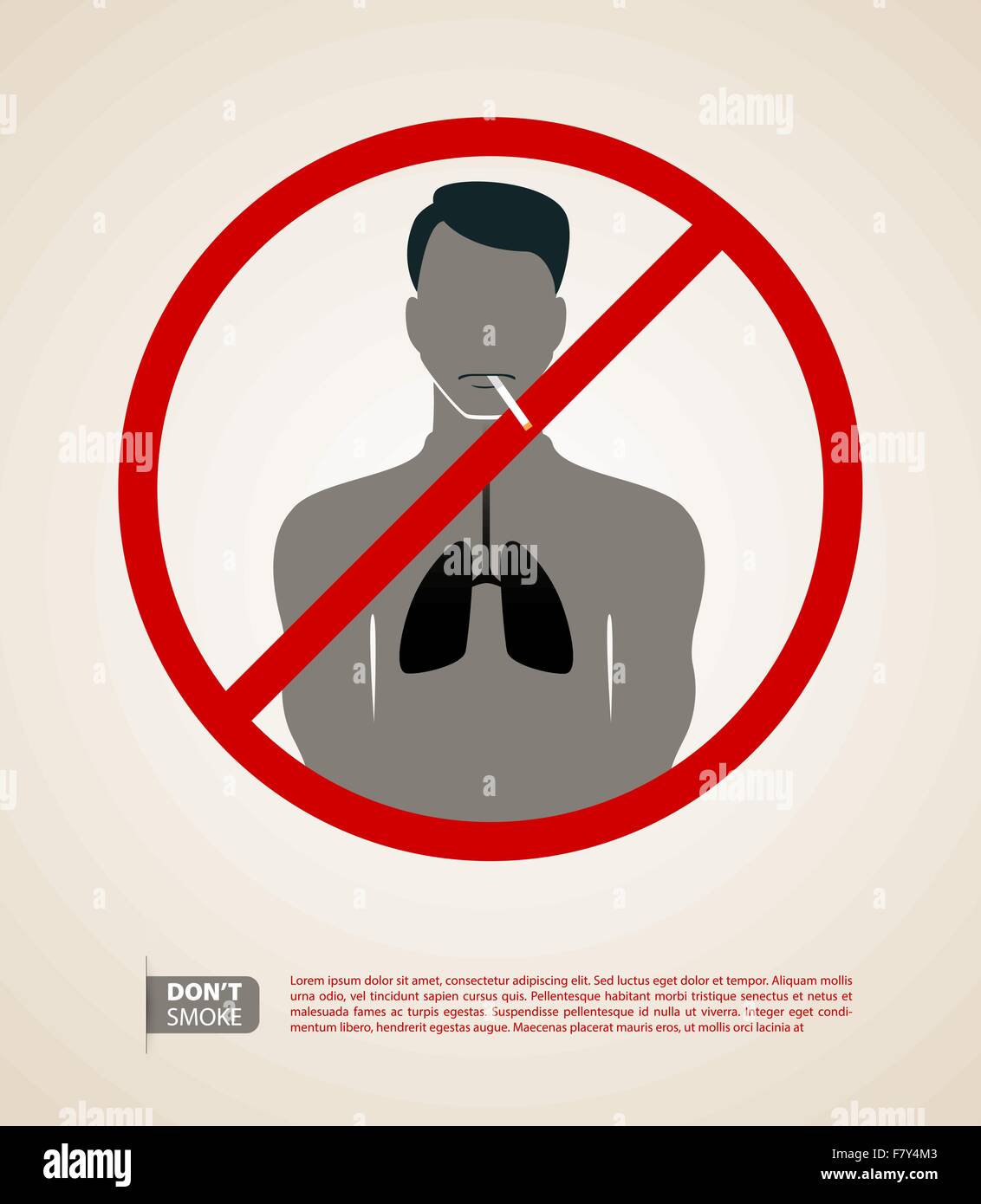 Silhouette Mann mit Zigarette Stock Vektor