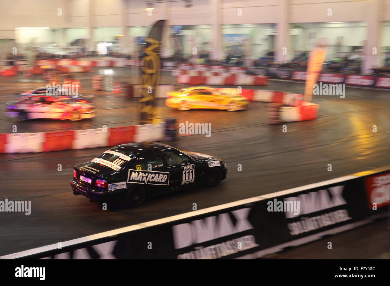Essen, Deutschland. 3. Dezember 2015. DMAX Motorsport Arena auf der 2015 Essen Motor Show. Bildnachweis: Ashley Greb/Alamy Live-Nachrichten Stockfoto