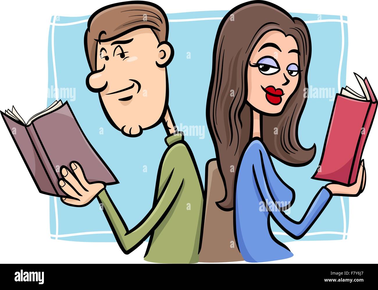 paar in Liebe Cartoon illustration Stock Vektor