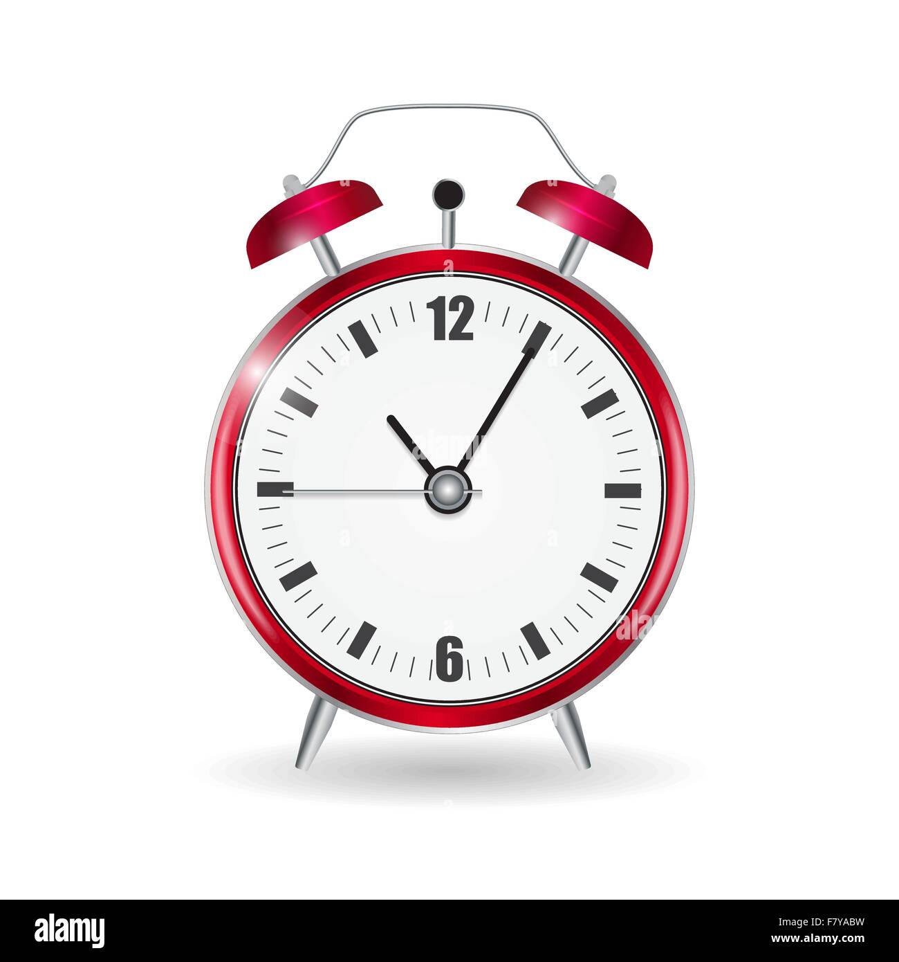 Uhr-Alarm-Symbol-Vektor-Illustration Stock Vektor