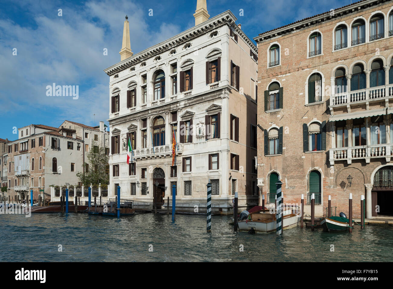 Palazzo Papadopoli, Luxus-Hotel Aman Canal Grande Venedig, Canale Grande, Cannaregio, Venedig, Veneto, Italien Stockfoto