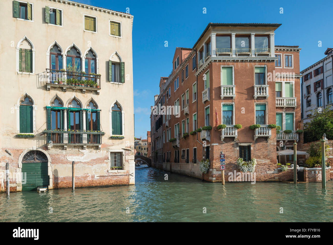 Rio di San Marcuola, Canal Grande vor, Cannaregio, Venedig, Veneto, Italien Stockfoto