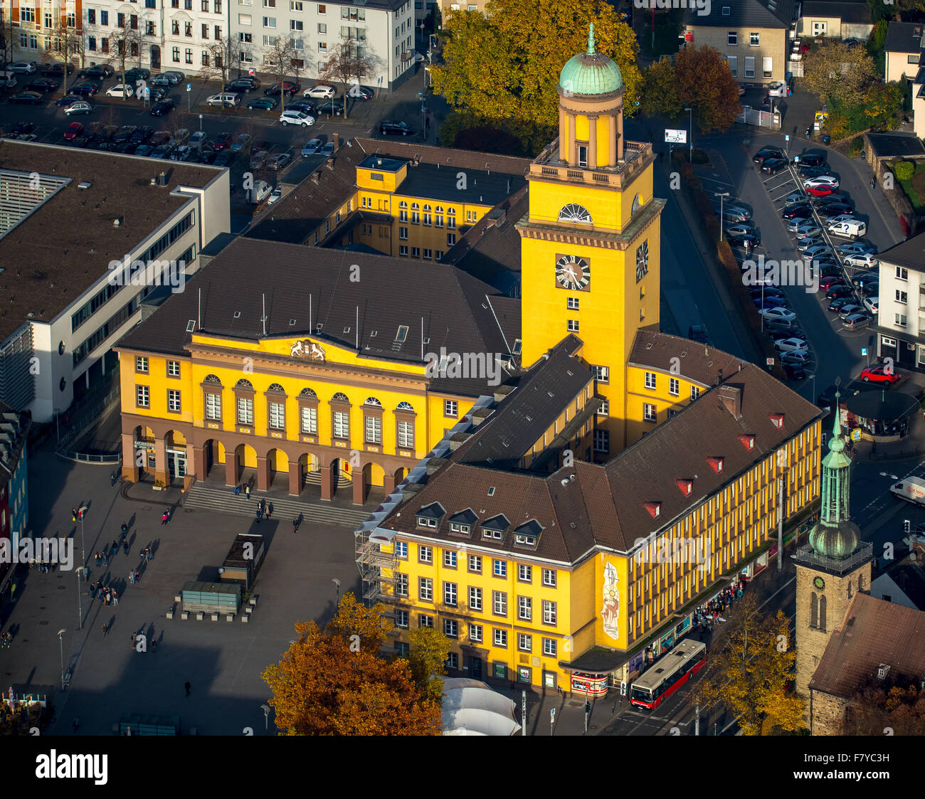 Rathaus, Witten, Ruhr District, North Rhine-Westphalia, Deutschland Stockfoto