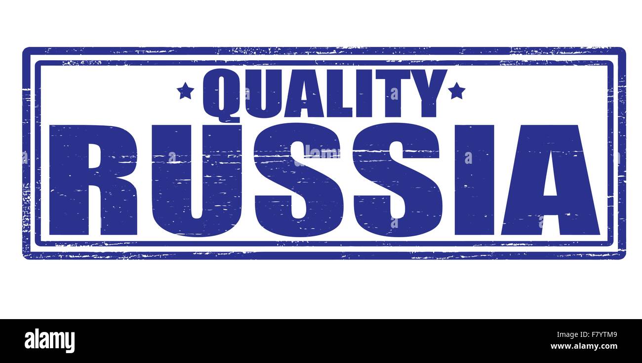 Qualität-Russland Stock Vektor