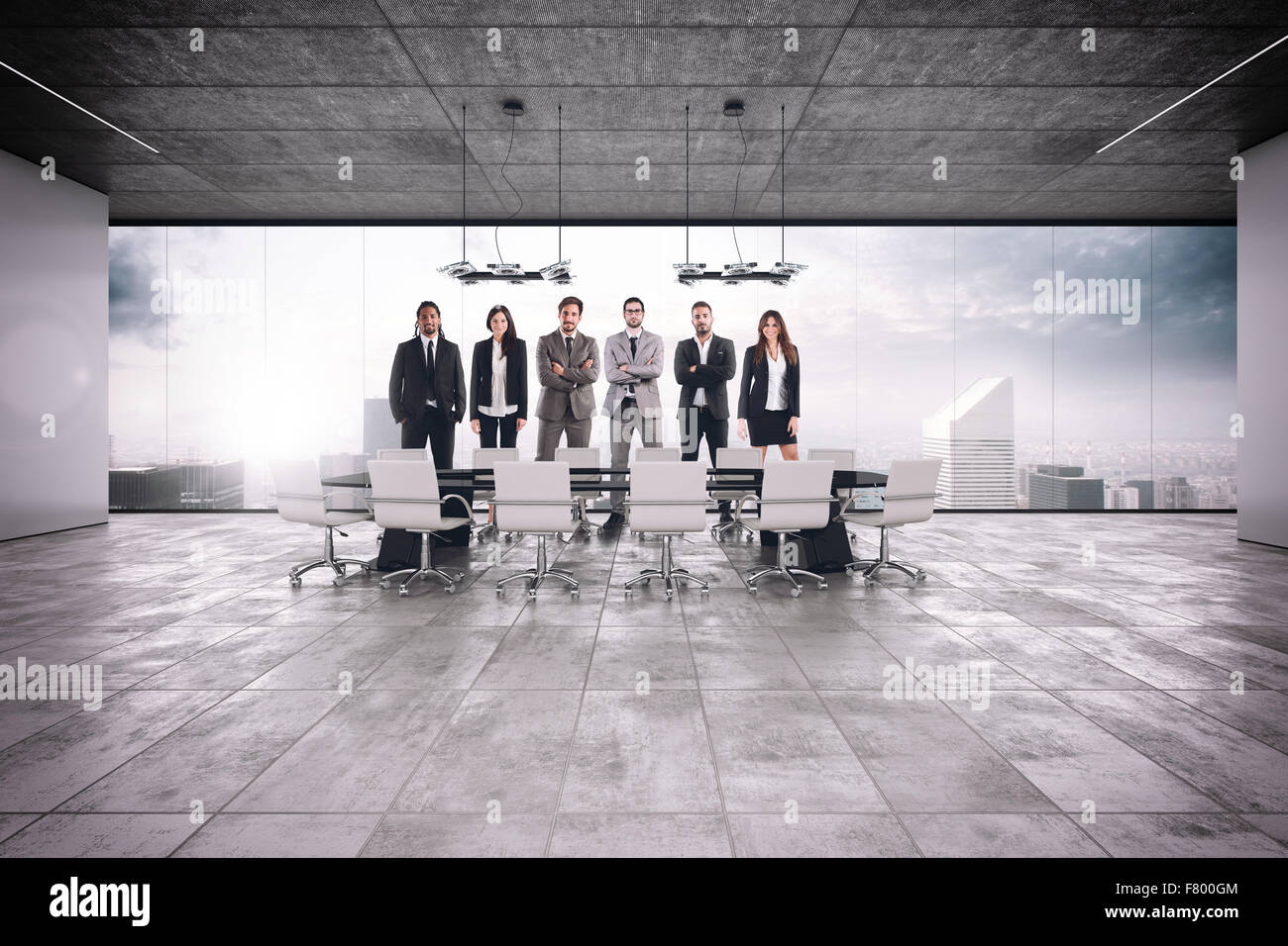 Teamarbeit-Sitzung Stockfoto