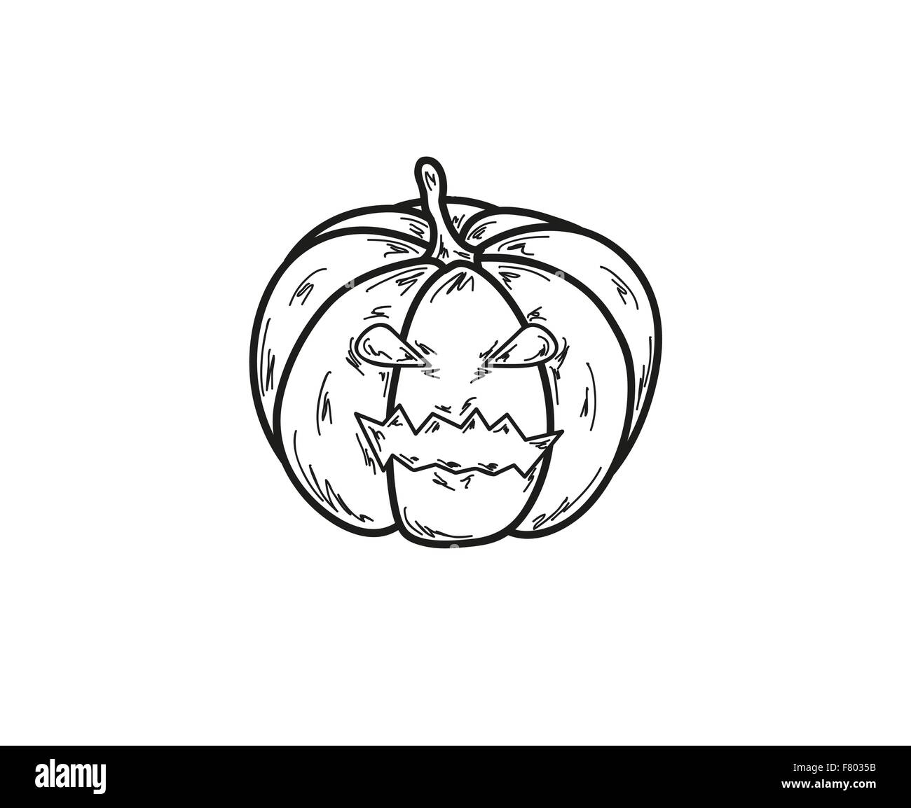 Kürbis-Illustration, Vektor Stock Vektor